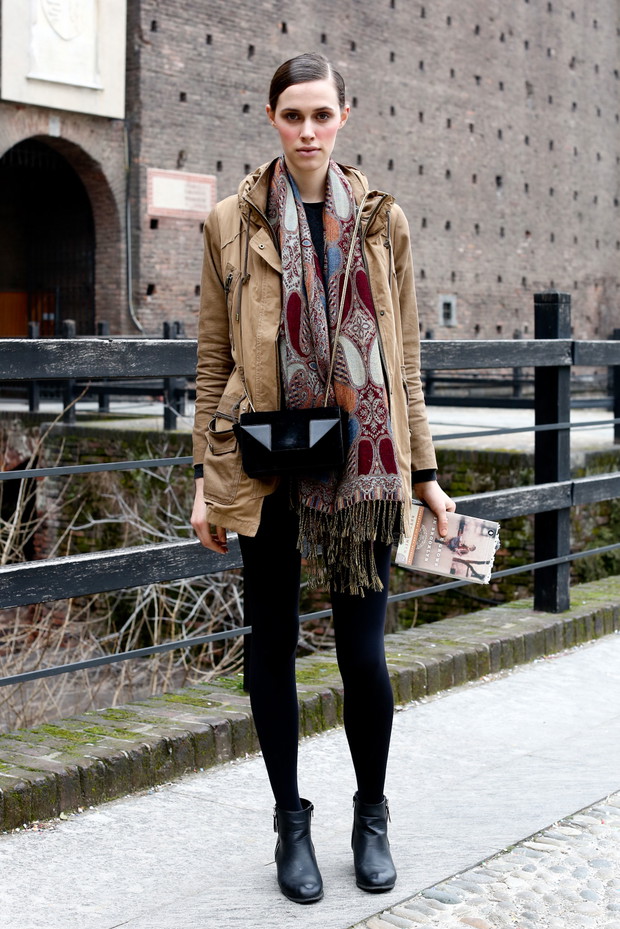 Street fashion: top modelki walczą z zimnem
