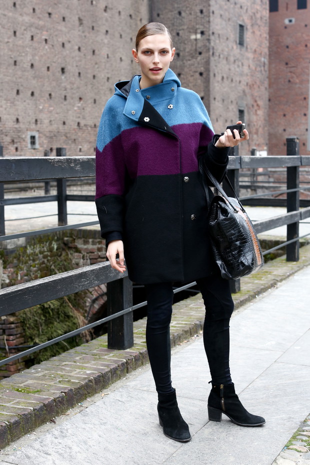 Street fashion: top modelki walczą z zimnem
