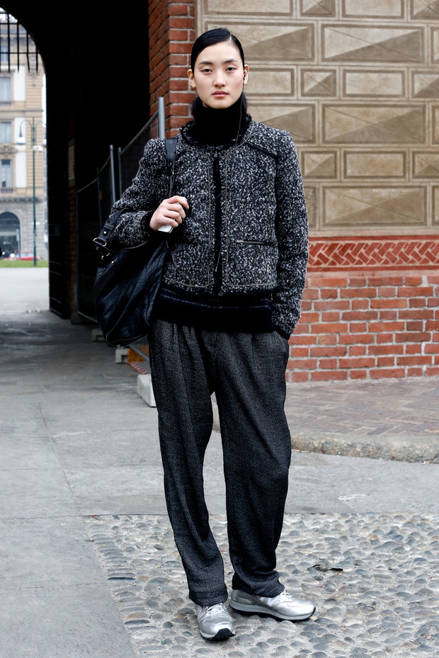 Street fashion: top modelki walczą z zimnem