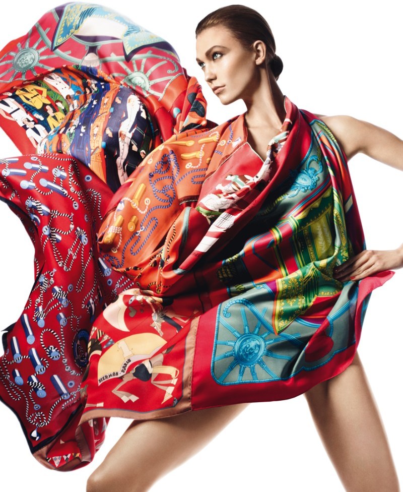 Karlie Kloss dla Hermés - katalog wiosna-lato 2013
