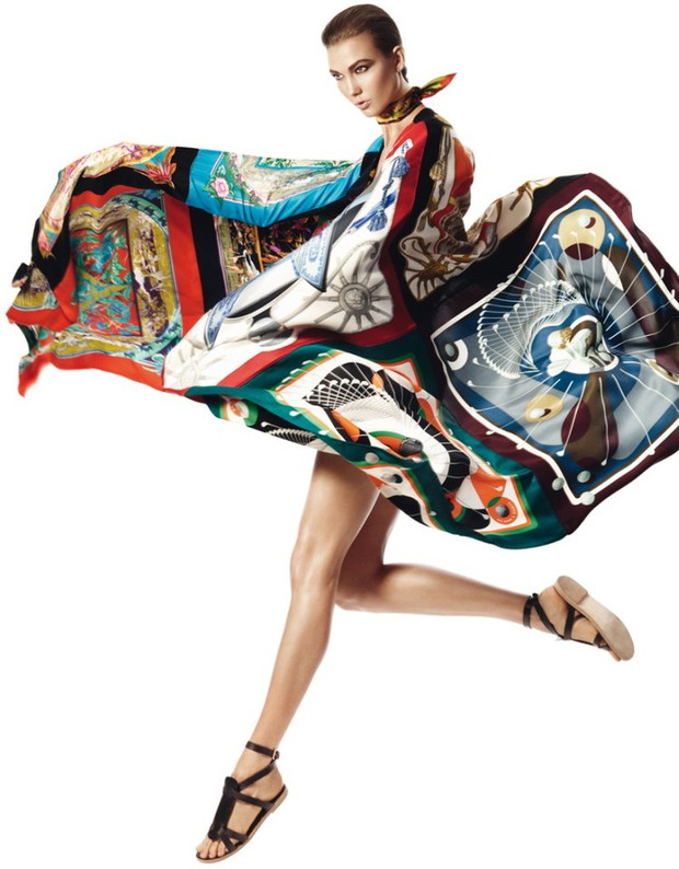 Karlie Kloss dla Hermés - katalog wiosna-lato 2013