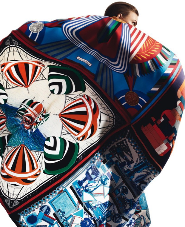 Karlie Kloss dla Hermés - katalog wiosna-lato 2013