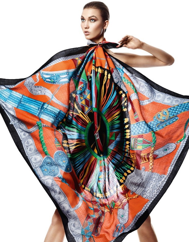Karlie Kloss dla Hermés - katalog wiosna-lato 2013