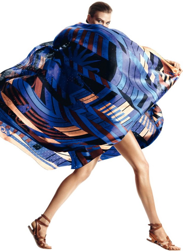 Karlie Kloss dla Hermés - katalog wiosna-lato 2013