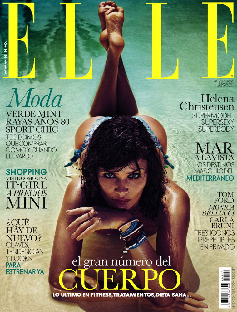 Helena Christensen w ELLE Spain