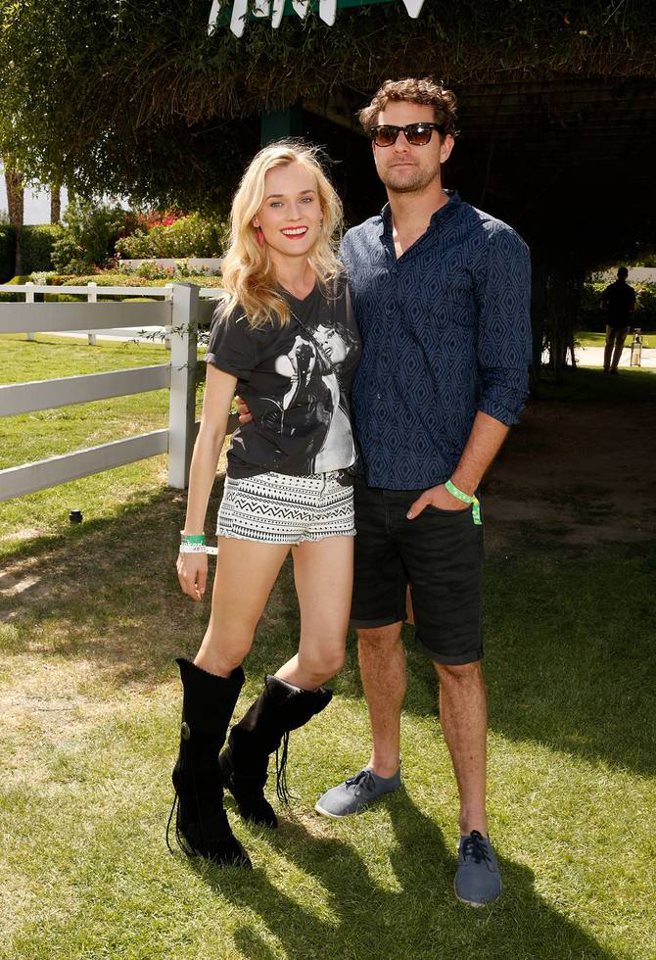 Diane Kruger i Joshua Jackson na H&amp;M Coachella party, fot. FB H&amp;M