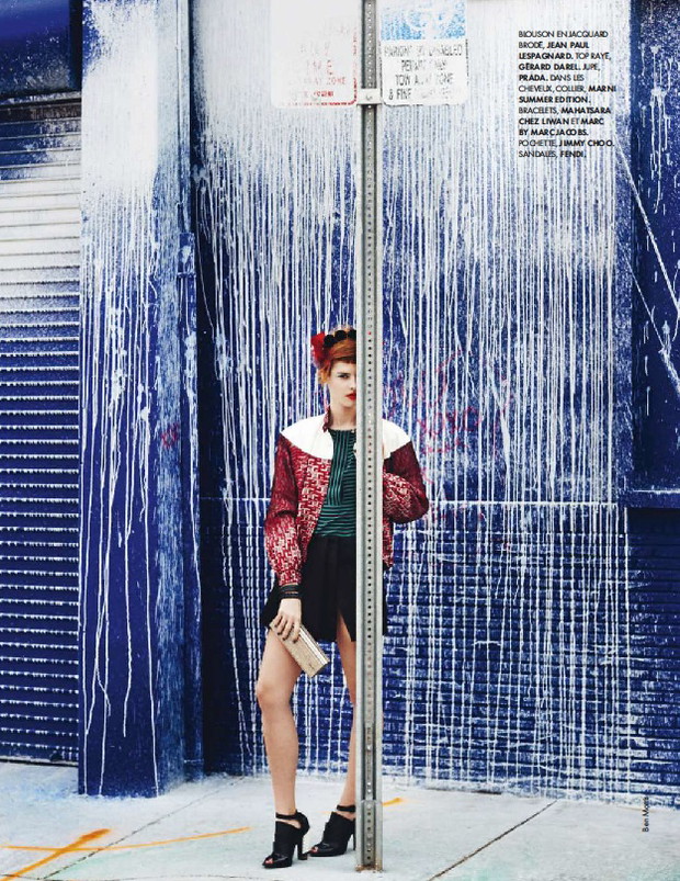 Asia Piwka w ELLE France, kwiecień 2013 (nr z 12.04), fot. Ben Morris