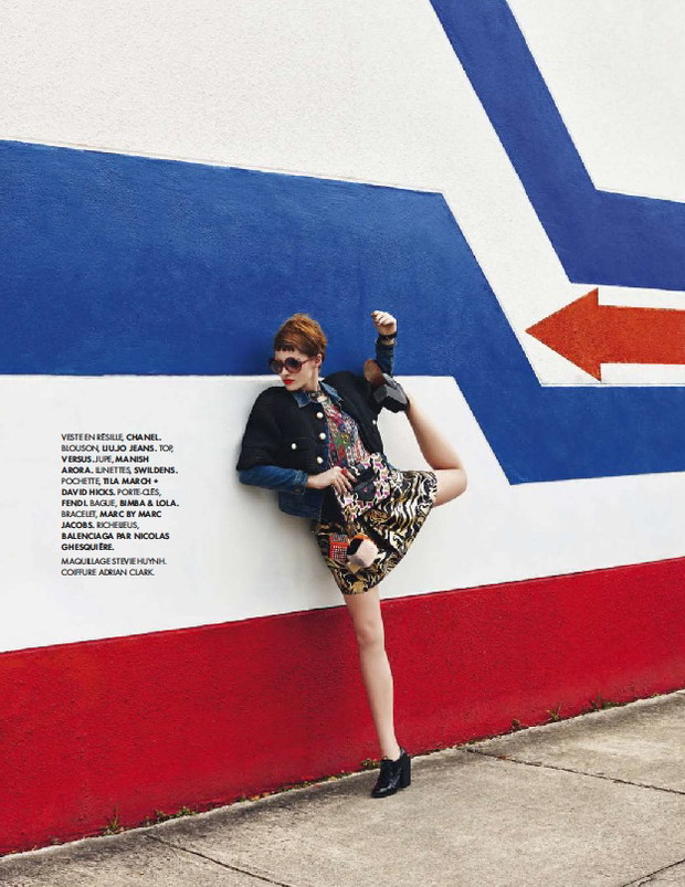 Asia Piwka w ELLE France, kwiecień 2013 (nr z 12.04), fot. Ben Morris