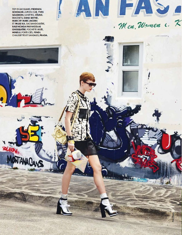 Asia Piwka w ELLE France, kwiecień 2013 (nr z 12.04), fot. Ben Morris
