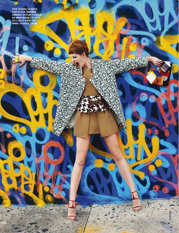Asia Piwka w ELLE France, kwiecień 2013 (nr z 12.04), fot. Ben Morris