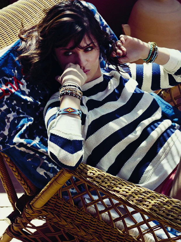 Helena Christensen w ELLE Spain