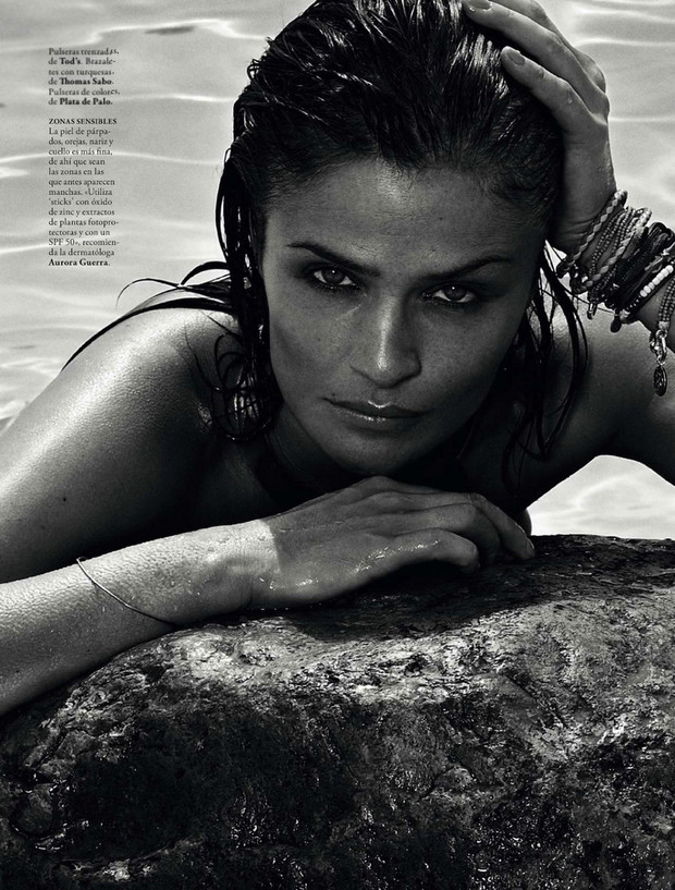 Helena Christensen w ELLE Spain