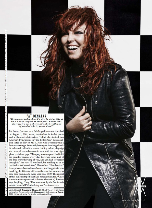 Pat Benatar w ELLE US, 05.2013, fot. Doug Inglish/Brydges MacKinney/ skan
