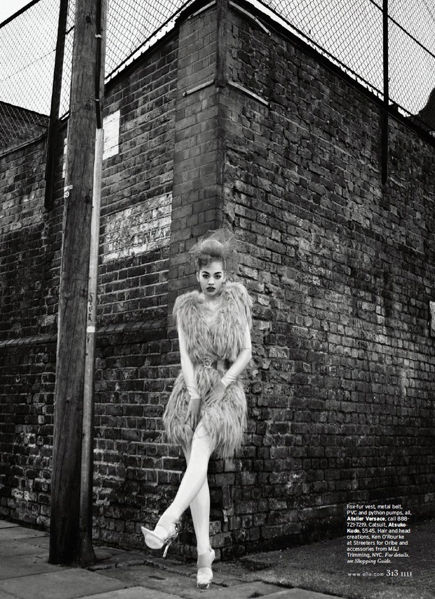 Rita Ora w ELLE US, 05.2013, fot. Thomas Whiteside/ skan