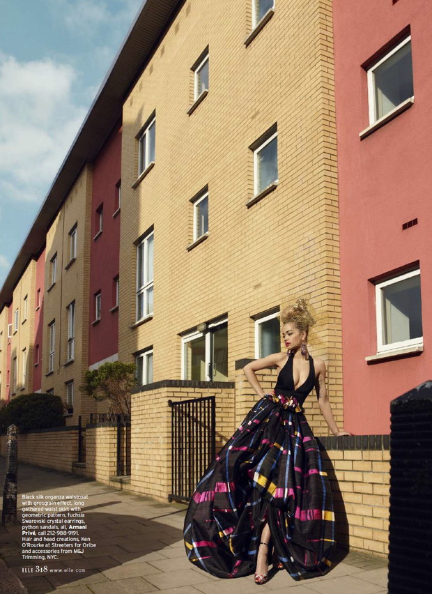Rita Ora w ELLE US, 05.2013, fot. Thomas Whiteside/skan