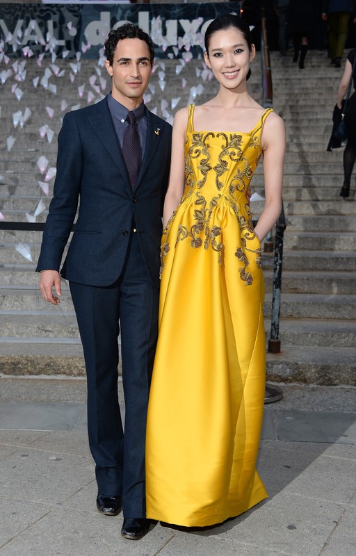 Impreza Vanity Fair na Tribeca Film Festival 2013: Zac Posen i Tao Okamoto, fot. East News