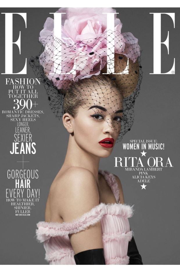 ELLE US i Rita Ora pasują do siebie jak ulał. To naszym zdaniem najlepsza sesja gwiazdy./ ELLE US maj 2013