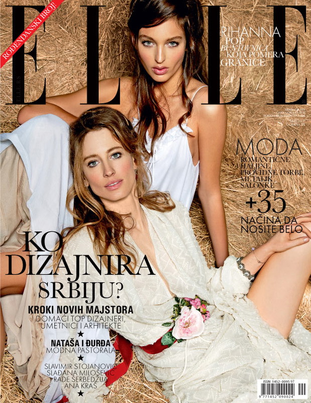 Ikona serbskiej mody Natasza Vojnovic, tym razem bardziej sielska niż drapieżna. fot. Milos Nadazdin/ ELLE Serbia maj 2013