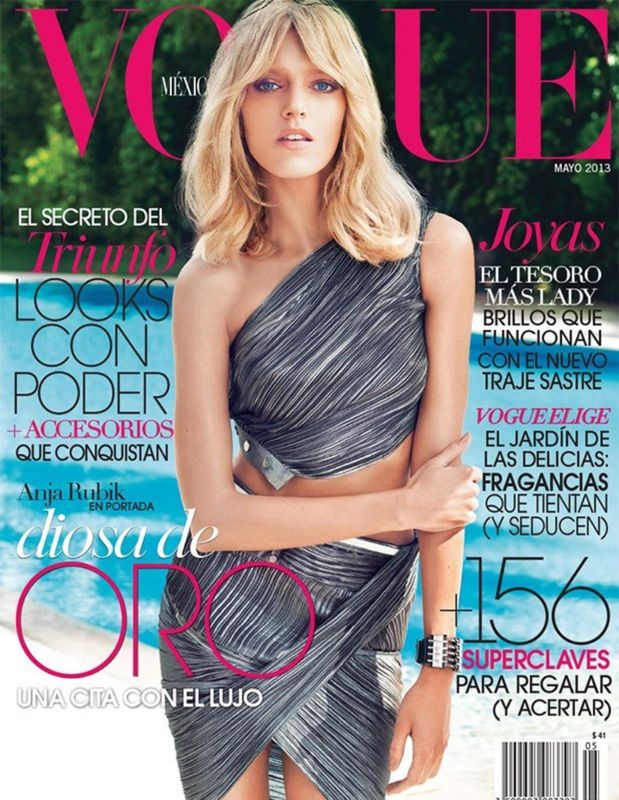 Okładka Vogue Mexico w prawdziwie polskim stylu - pozuje Anja Rubik, fotografuje Marcin Tyszka. Sesja odbyła się w marcu w Lizbonie, a top modelka marzła w kusym komplecie od Anthony