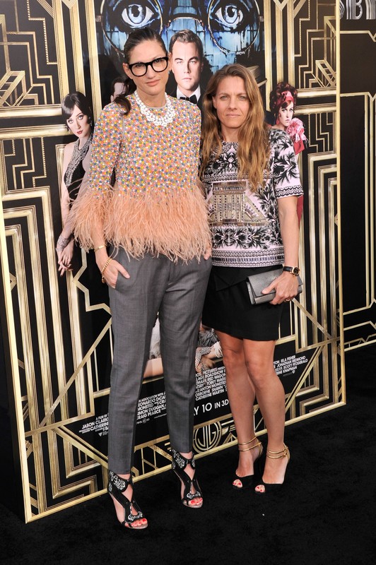 Gwiazdy na premierze filmu Wielki Gatsby: Jenna Lyons i Courtney Crangie, fot. East News
