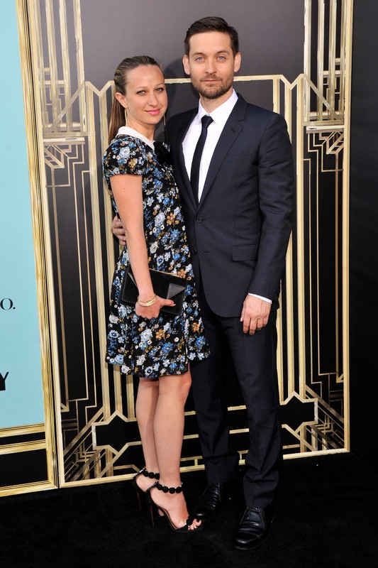 Gwiazdy na premierze filmu Wielki Gatsby: Jennifer Meyer Maguire i actor Tobey Maguire, fot. East News