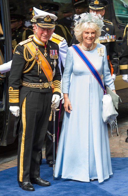 Koronacja Wilhelma Aleksandra na króla Holandii: brytyjski książe Karol i księżna Camilla, fot. East News