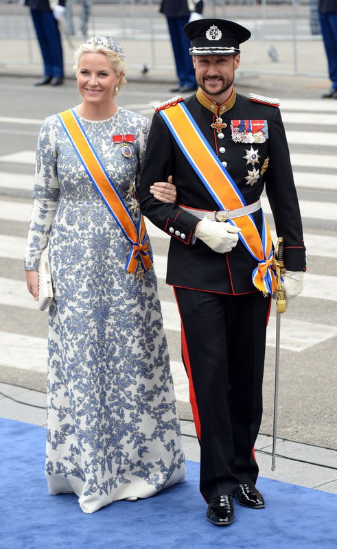 Koronacja Wilhelma Aleksandra na króla Holandii: norweski książe Haakon i księżna Mette-Marit, fot. East News