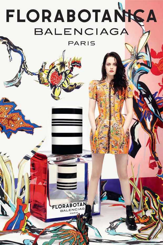 Kristen Stewart w kampanii perfum Balenciaga - Florabotanica, fot. Steven Meisel