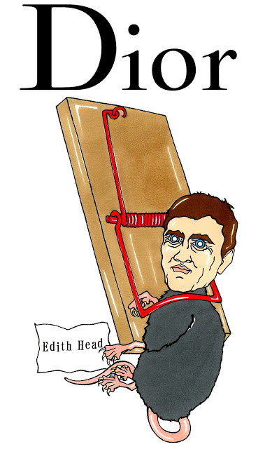 Rysunki z serii No fake: Raf Simmons złapany na plagiacie (?), rys. AleXsandro Palombo/ Humor Chic