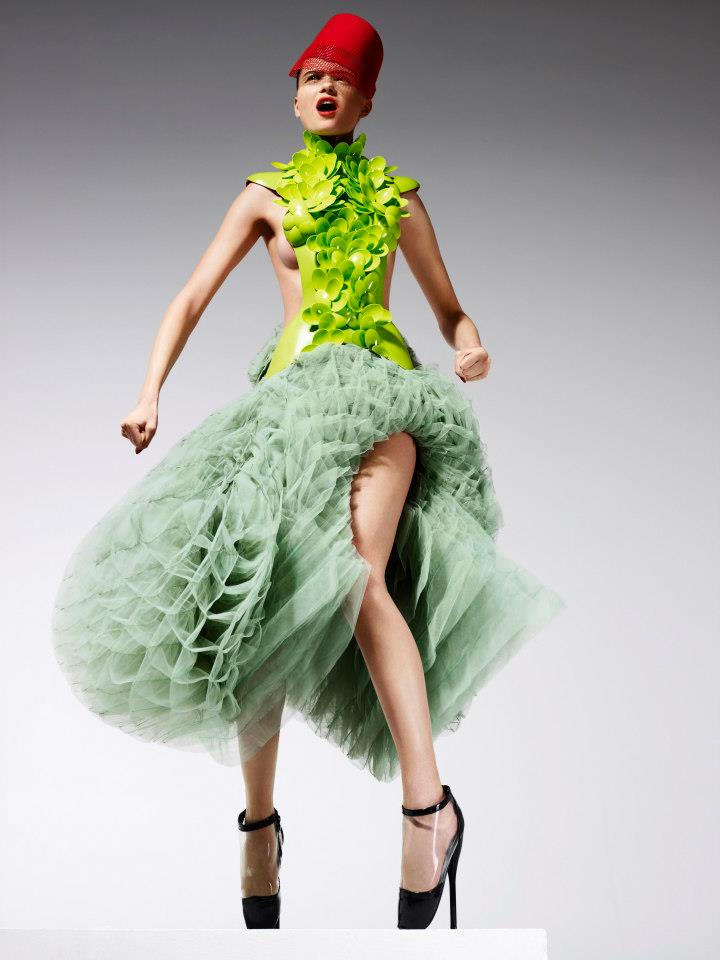 Top Model 3, odcinek 10, sesja w stylu haute couture: Klaudia Strzyżewska, fot. Ram Shergill
