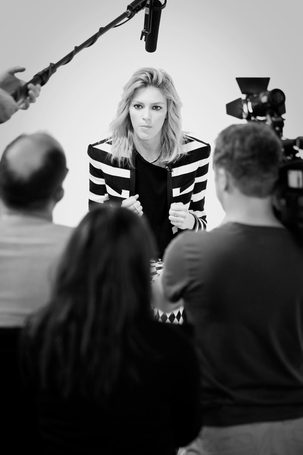 Anja Rubik na planie Top Model 3. Odcinek 10: backstage sesji Rama Shergilla, fot. Agnieszka Taukert dla Spark