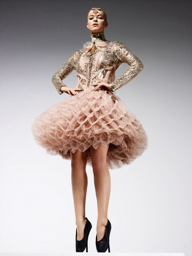 Top Model 3, odcinek 10, sesja w stylu haute couture: Zuza Kołodziejczyk, fot. Ram Shergill