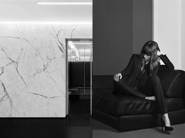 Freja Beha Erichsen w kampanii Saint Laurent Paris