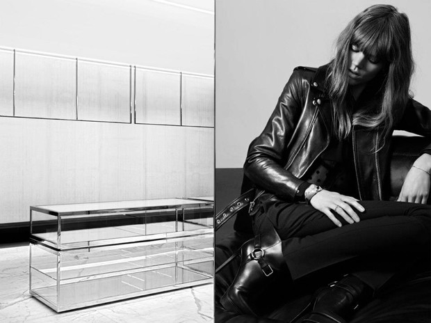 Freja Beha Erichsen w kampanii Saint Laurent Paris