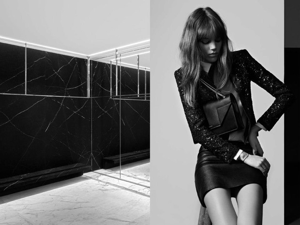 Freja Beha Erichsen w kampanii Saint Laurent Paris