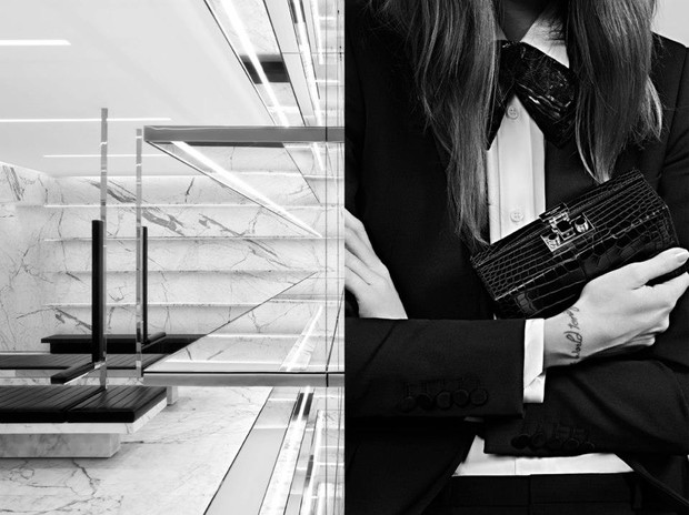 Freja Beha Erichsen w kampanii Saint Laurent Paris