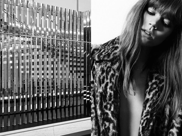 Freja Beha Erichsen w kampanii Saint Laurent Paris