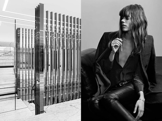 Freja Beha Erichsen w kampanii Saint Laurent Paris
