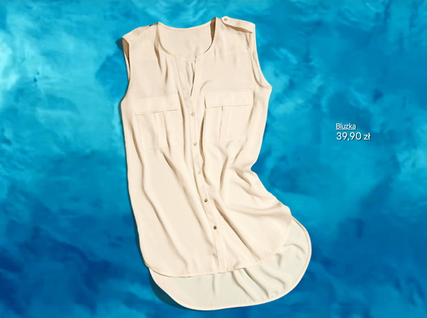 Nowa kolekcja H&M - Beyoncé as Mrs. Carter, fot. mat. prasowe bluzka H&M, 39,90 zł