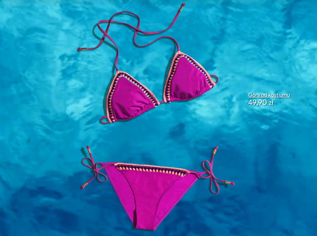 Nowa kolekcja H&M - Beyoncé as Mrs. Carter, fot. mat. prasowe kostium kąpielowy H&M, góra: 49,90 zł, dół: 39,90 zł