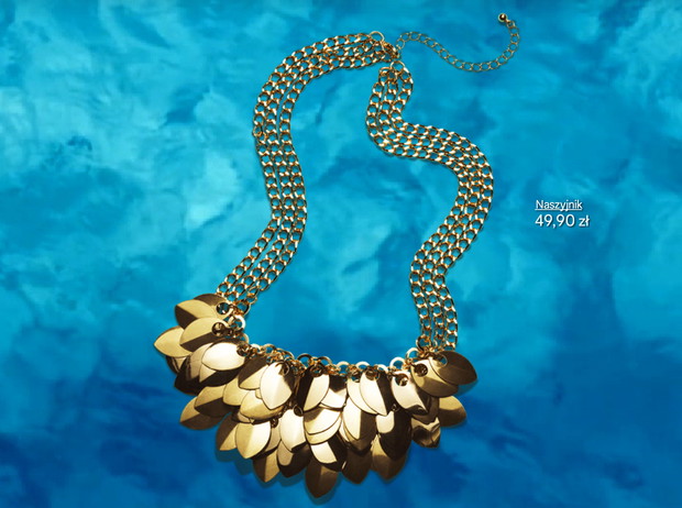 Nowa kolekcja H&M - Beyoncé as Mrs. Carter, fot. mat. prasowe naszyjnik H&M, 49,90 zł