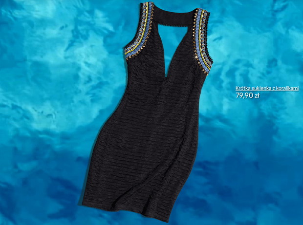 Nowa kolekcja H&M - Beyoncé as Mrs. Carter, fot. mat. prasowe sukienka H&M, 79,90 zł