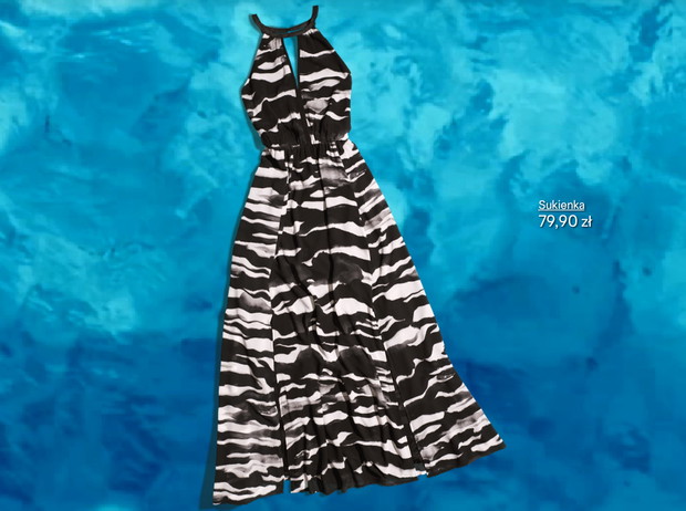 Nowa kolekcja H&M - Beyoncé as Mrs. Carter, fot. mat. prasowe sukienka H&M, 79,90 zł