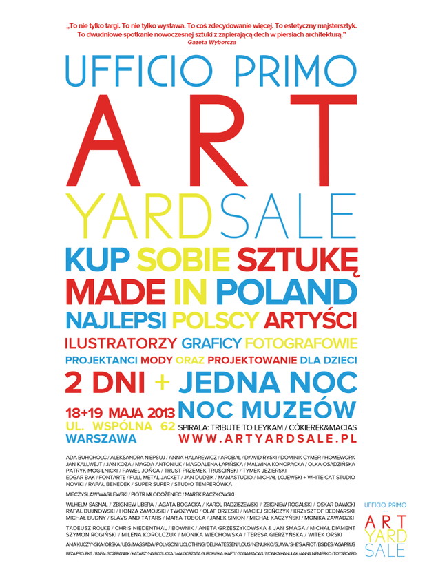 Art Yard Sale - moda, grafika, sztuka użytkowa