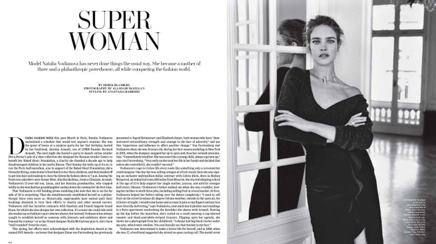 Natalia Vodianova w sesji okładkowej dla WSJ Magazine