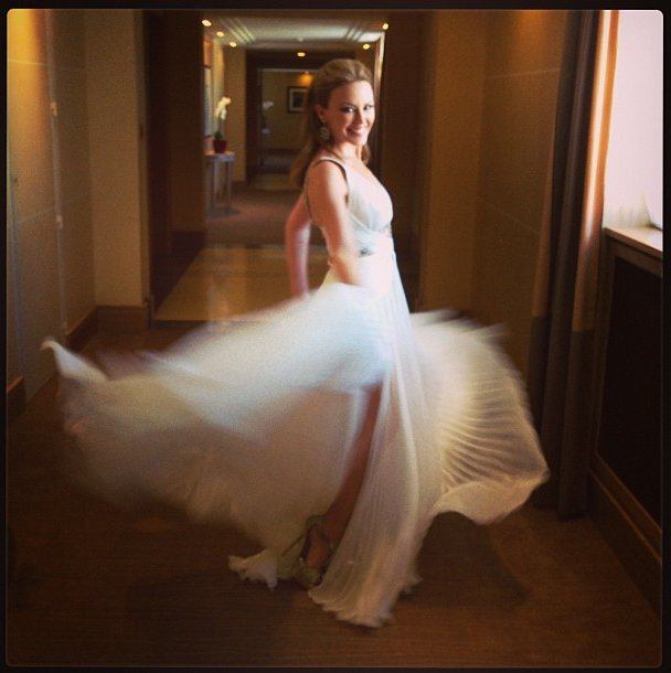 Gwiazdy na Twitterze, Festiwal Filmowy w Cannes 2013: Kylie Minogue #KylieDoesCannes #KM2013, fot. instagram