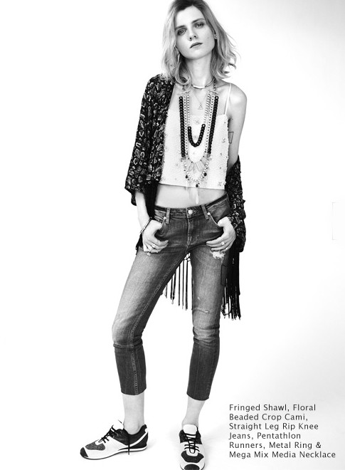 Maria Loks dla Topshop - katalog Festival Spirit