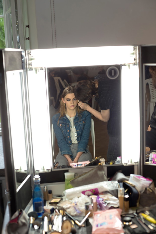 Backstage pokazu Łukasz Jemioł jesień-zima 2013