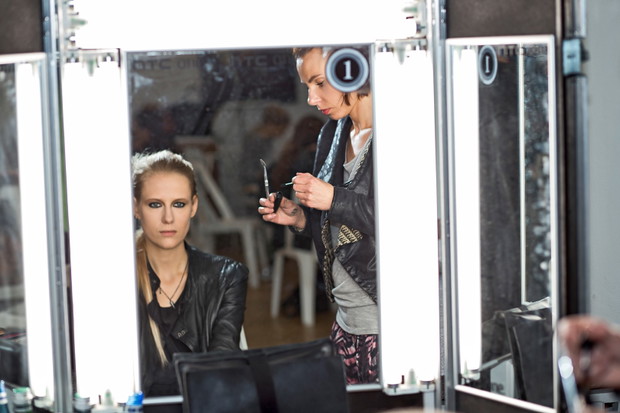 Backstage pokazu Łukasz Jemioł jesień-zima 2013