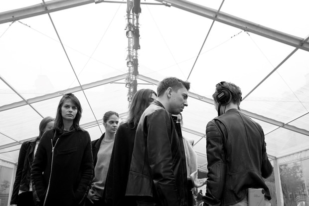 Backstage pokazu Łukasz Jemioł jesień-zima 2013